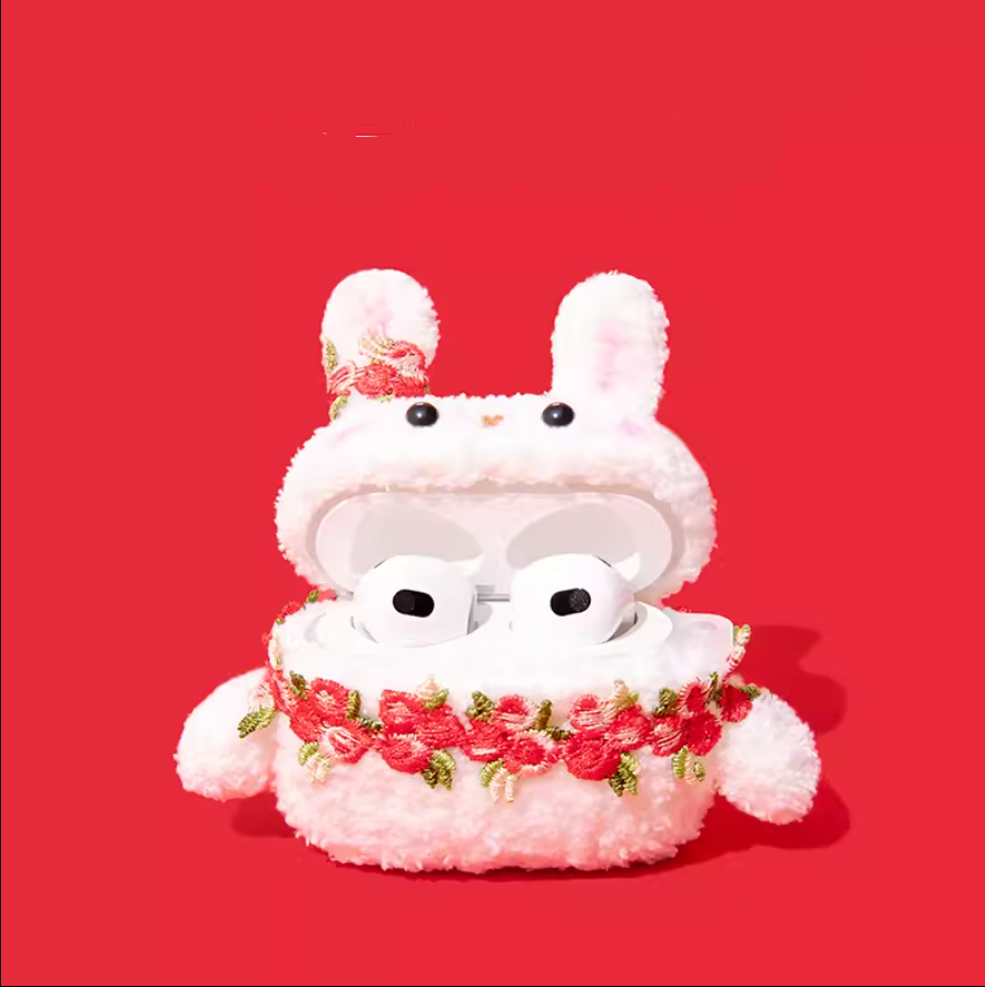 Rose Rabbit AirPods Case