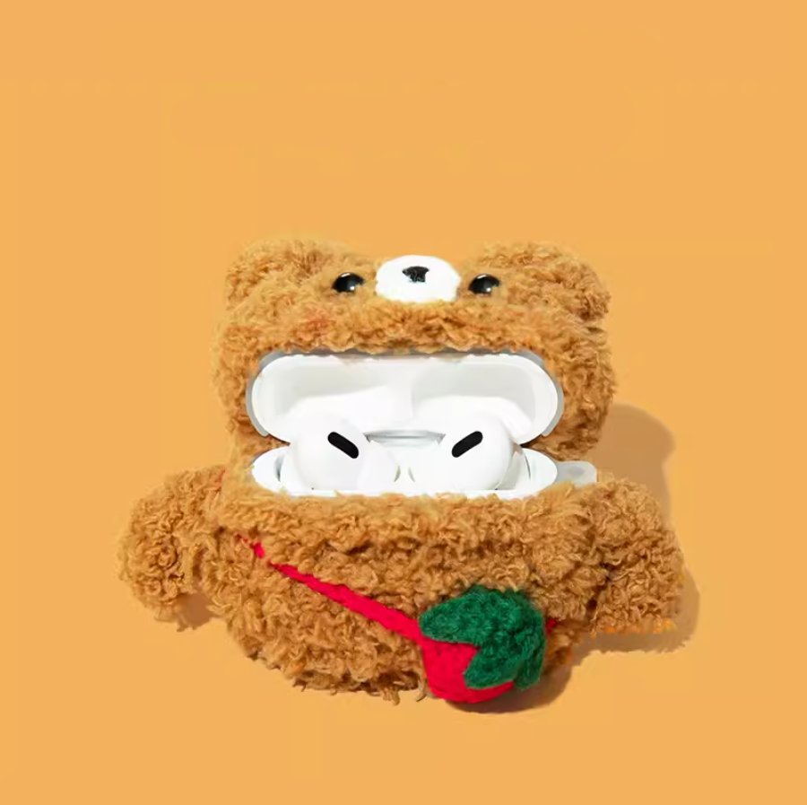 Brown Bear AirPods Case