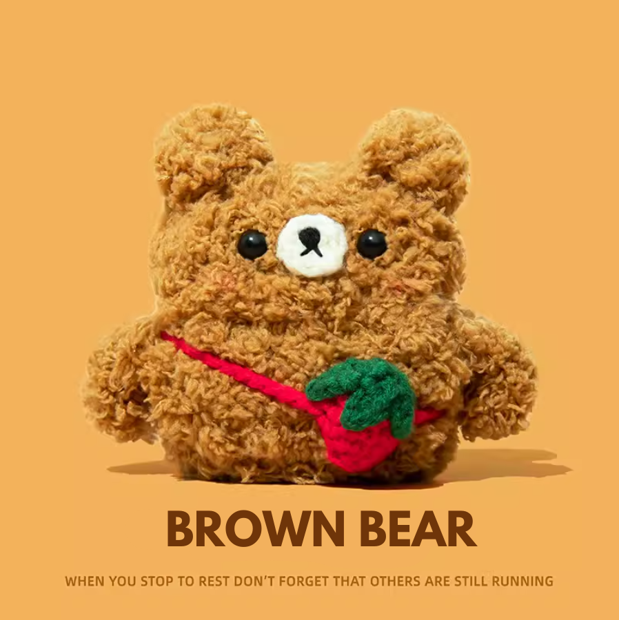 Brown Bear AirPods Case