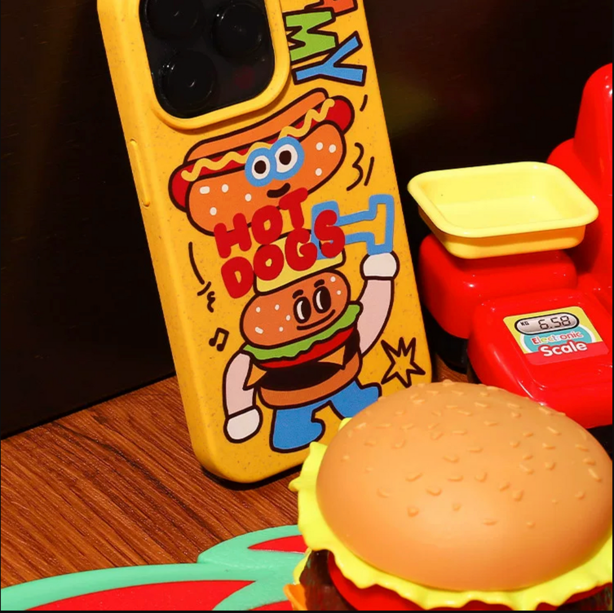 Oh My Hot Dogs iPhone Case – detail view