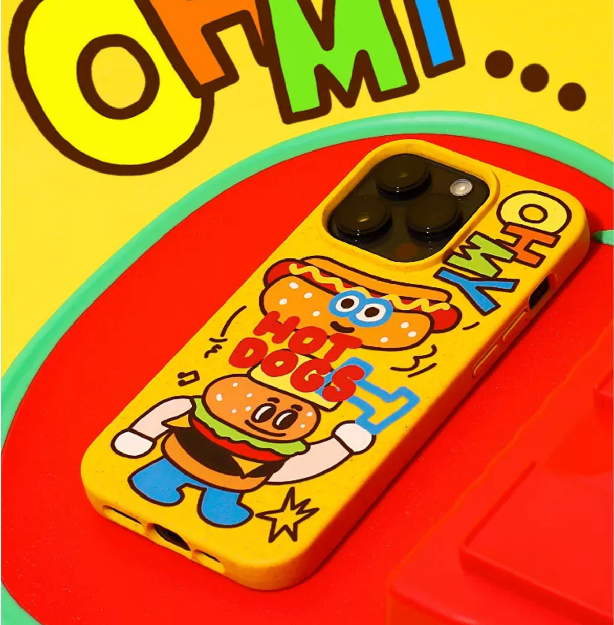 Oh My Hot Dogs iPhone Case – detail view