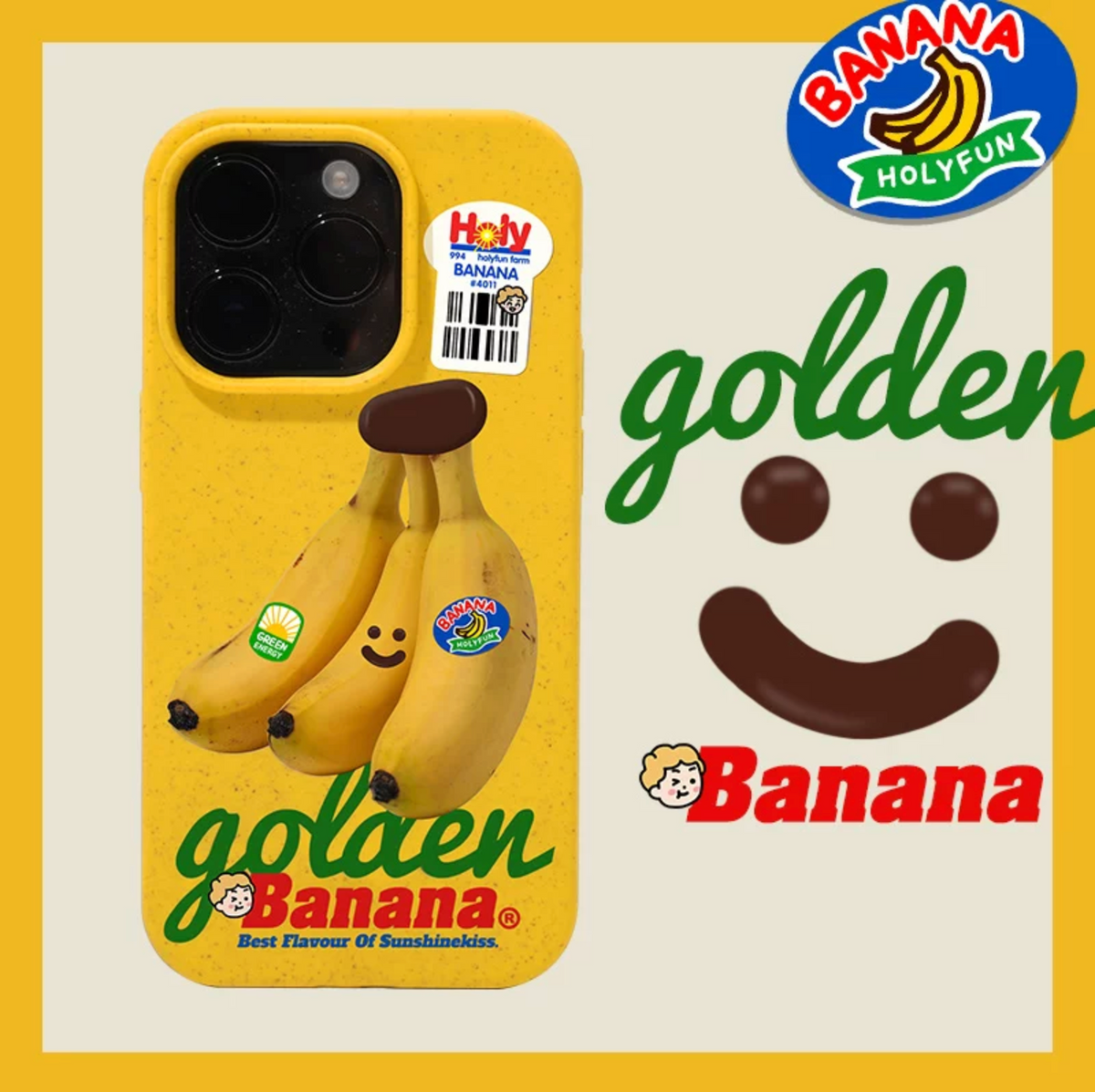 Holy Golden Banana iPhone Case – detail view
