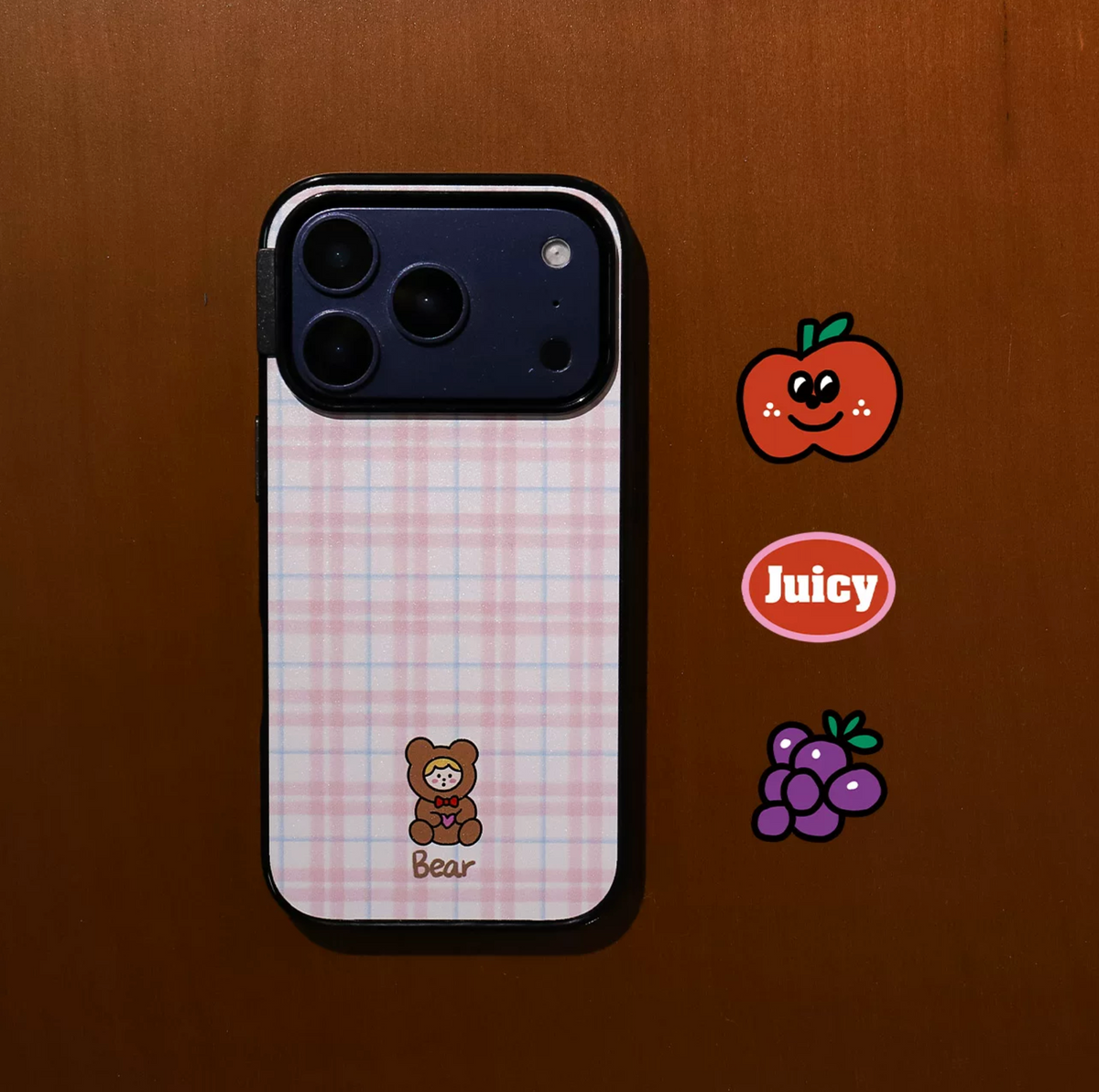 Mood Mix iPhone Case – Bear (Pink)