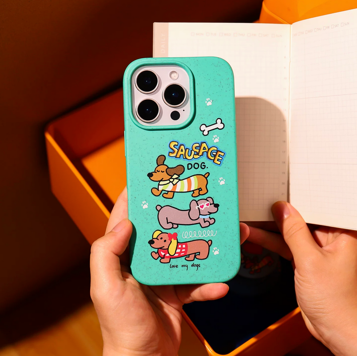 Sausage Dog iPhone Case for iPhone 18 Pro, 18 Pro Max, 17 Pro, 17 Pro Max, 17 & more