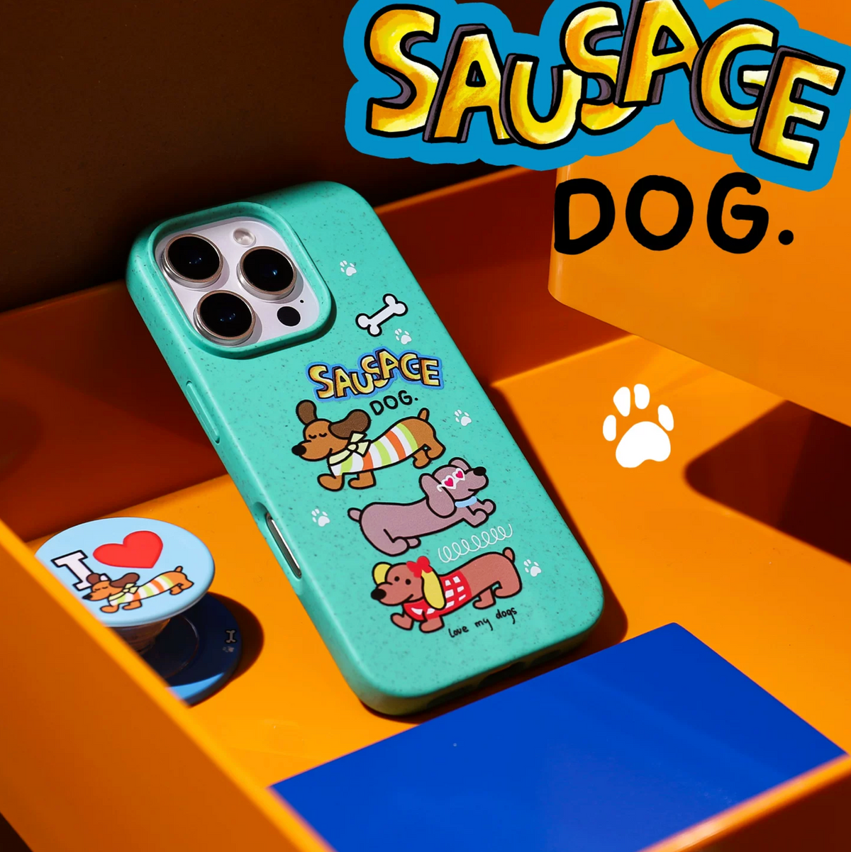 Sausage Dog iPhone Case – detail view
