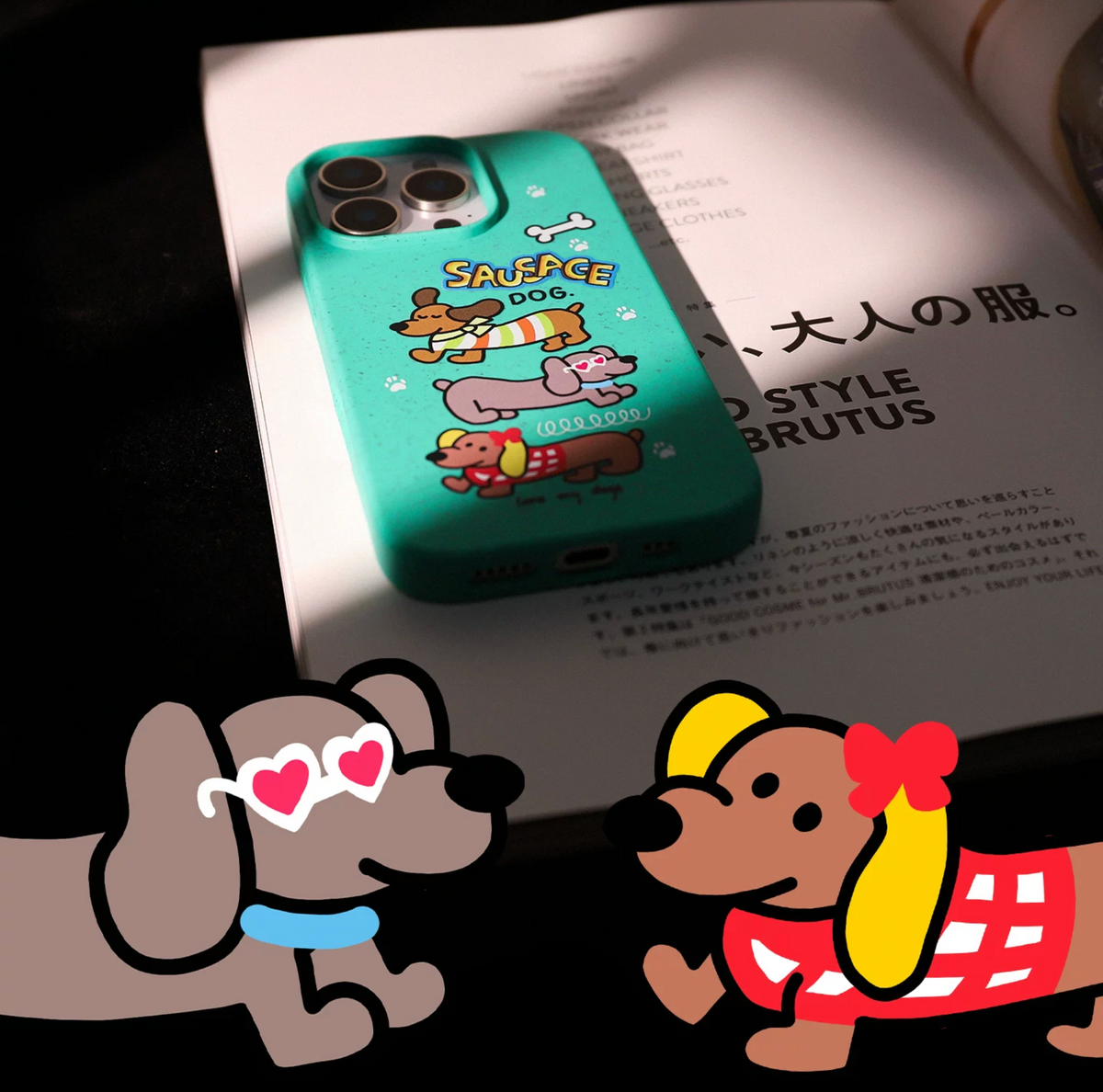 Sausage Dog iPhone Case – detail view
