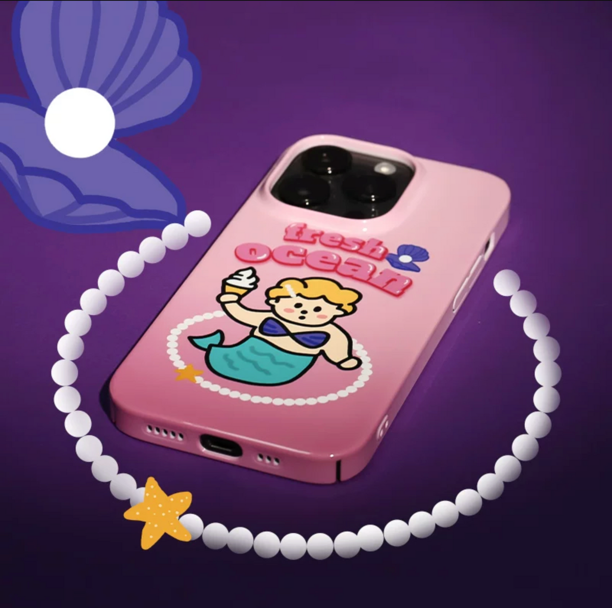 Fresh Ocean iPhone Case – detail view