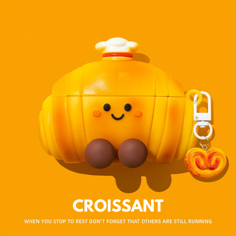 Croissant AirPods Case for AirPods Pro 3, Pro 2, Pro, 5, 4 & more