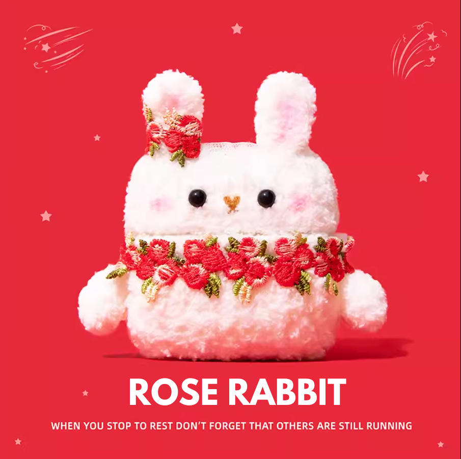 Rose Rabbit AirPods Case