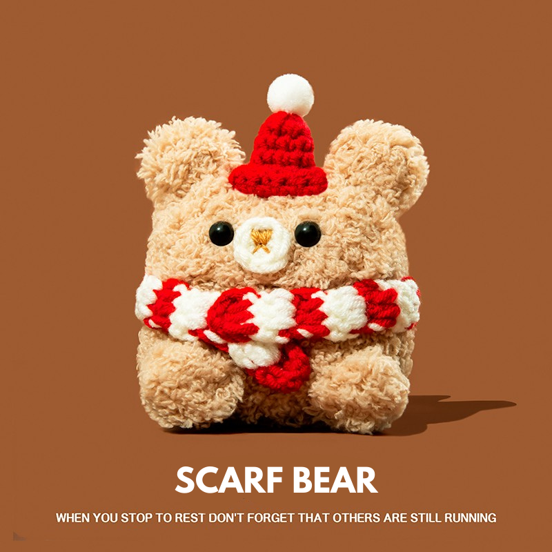 Scarf Bear AirPods Case for AirPods Pro 3, Pro 2, Pro, 5, 4 & more