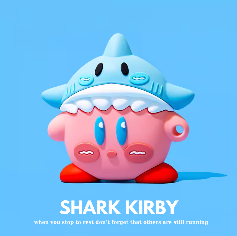 Shark Kirby AirPods Case