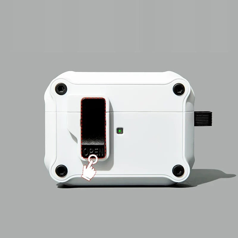 Auto Pop-Up Rugged AirPods Case – detail view