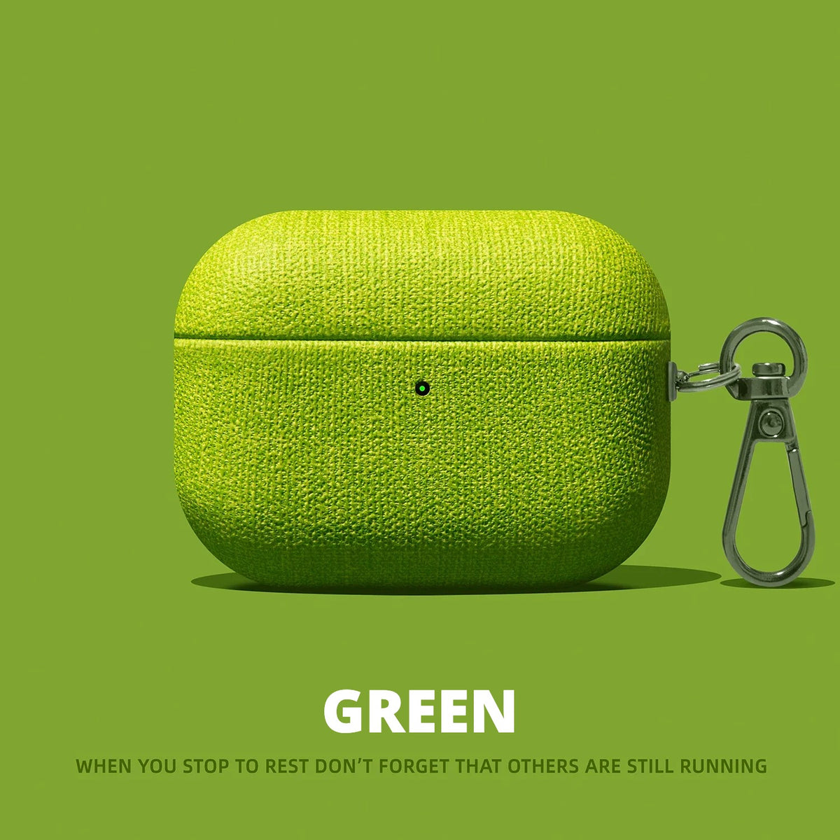 Canvas Fabric AirPods Case – Green