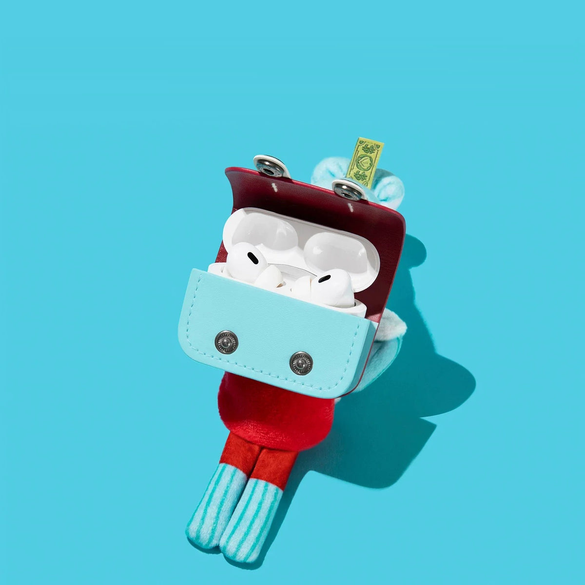 Cool Shark Plush AirPods Case – detail view