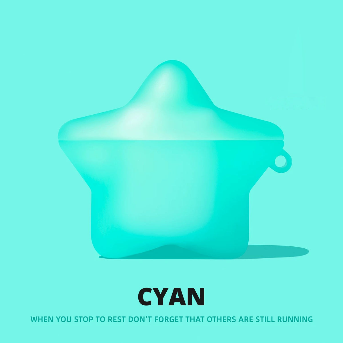 Glow Star AirPods Case – Cyan – Ring