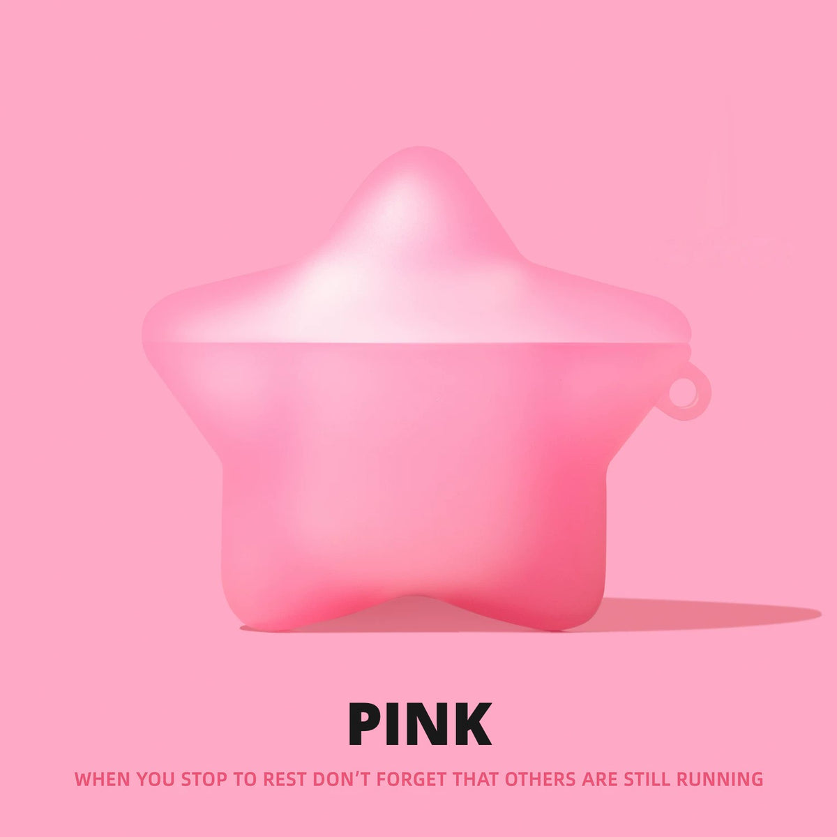 Glow Star-Shaped AirPods Case – Pink – Ring