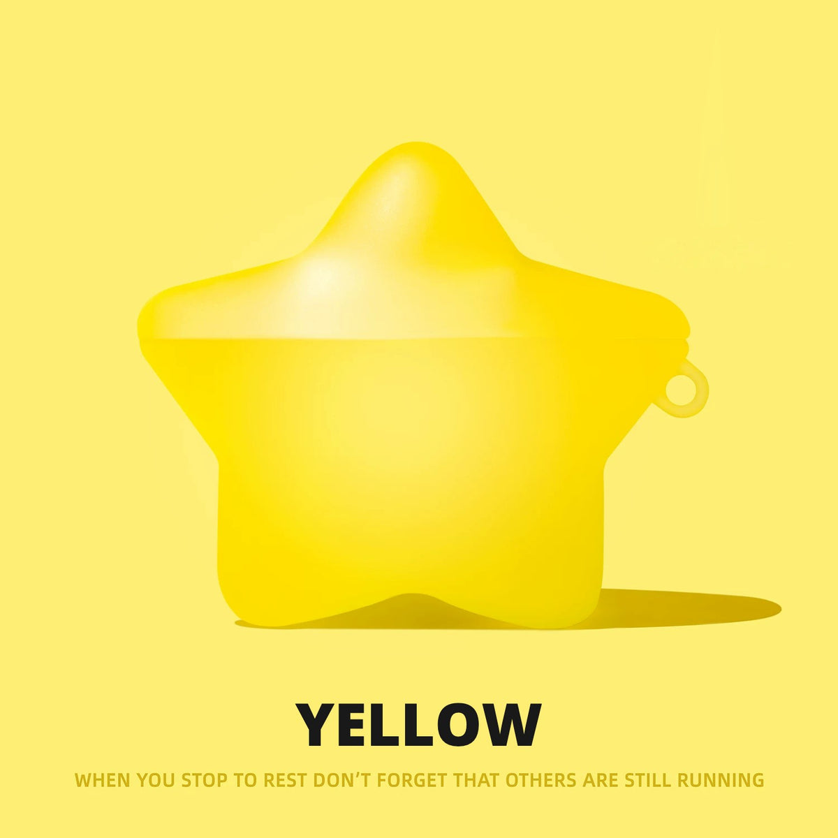 Glow Star-Shaped AirPods Case – Yellow – Ring