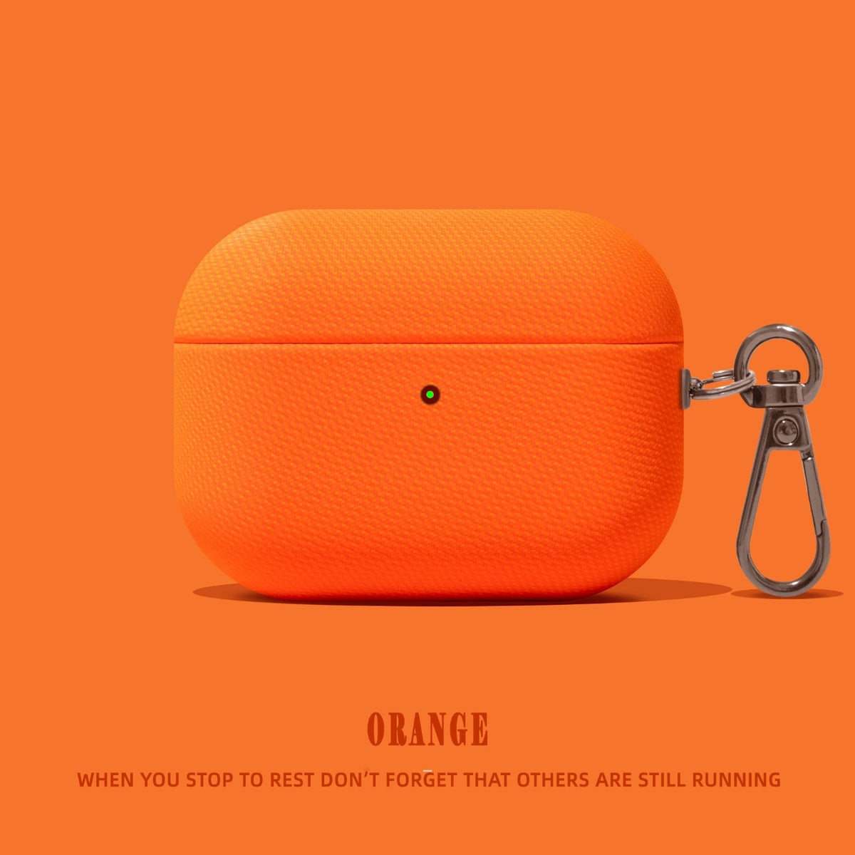 Houndstooth AirPods Case – Orange