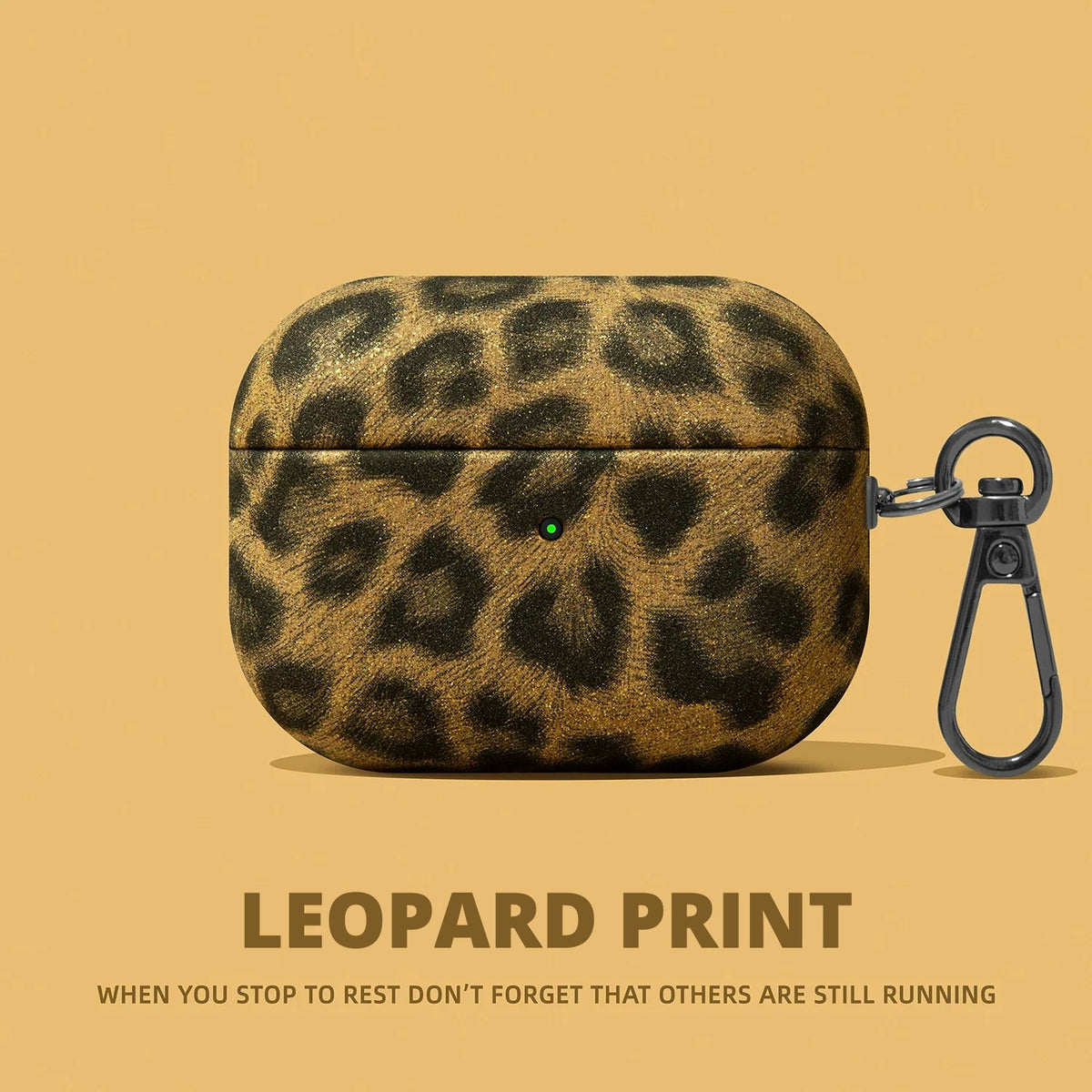 Leopard Print AirPods Case – detail view