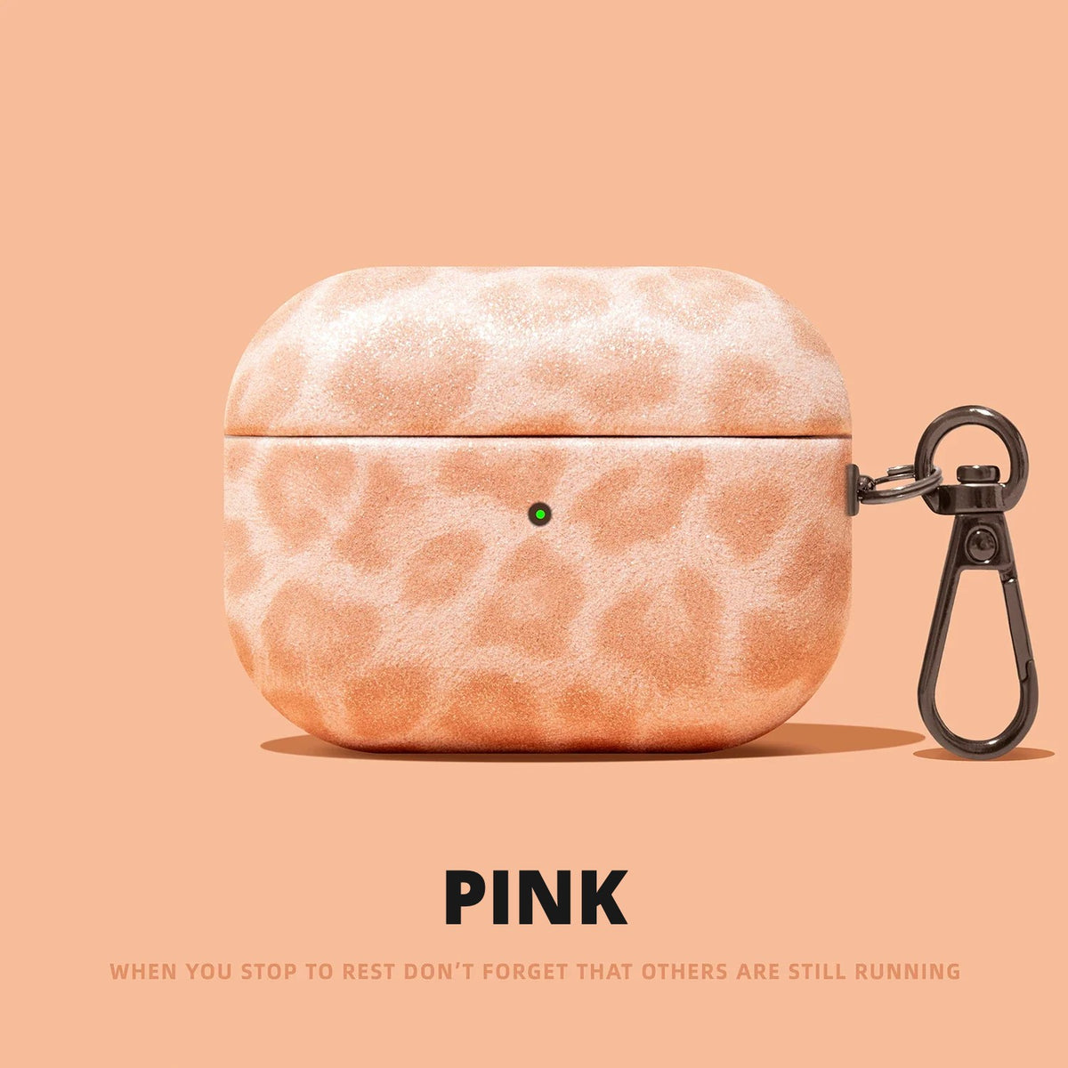 Leopard Print AirPods Case – Pink