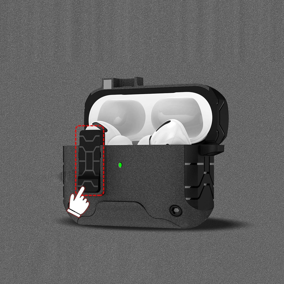 Magnetic Kickstand AirPods Case – detail view