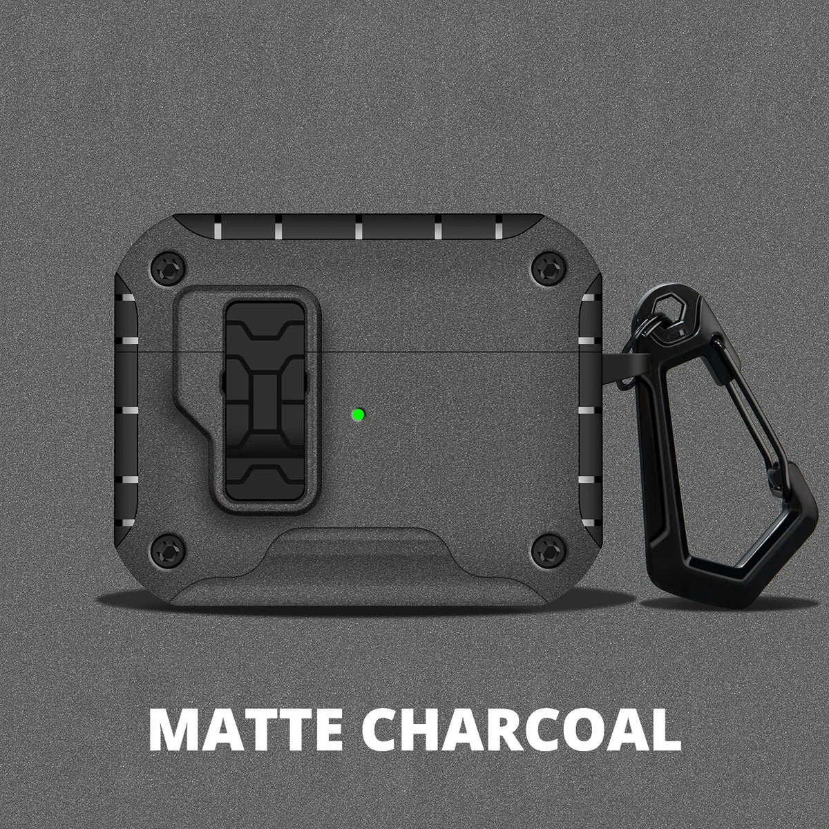 Magnetic Kickstand AirPods Case – Matte Charcoal