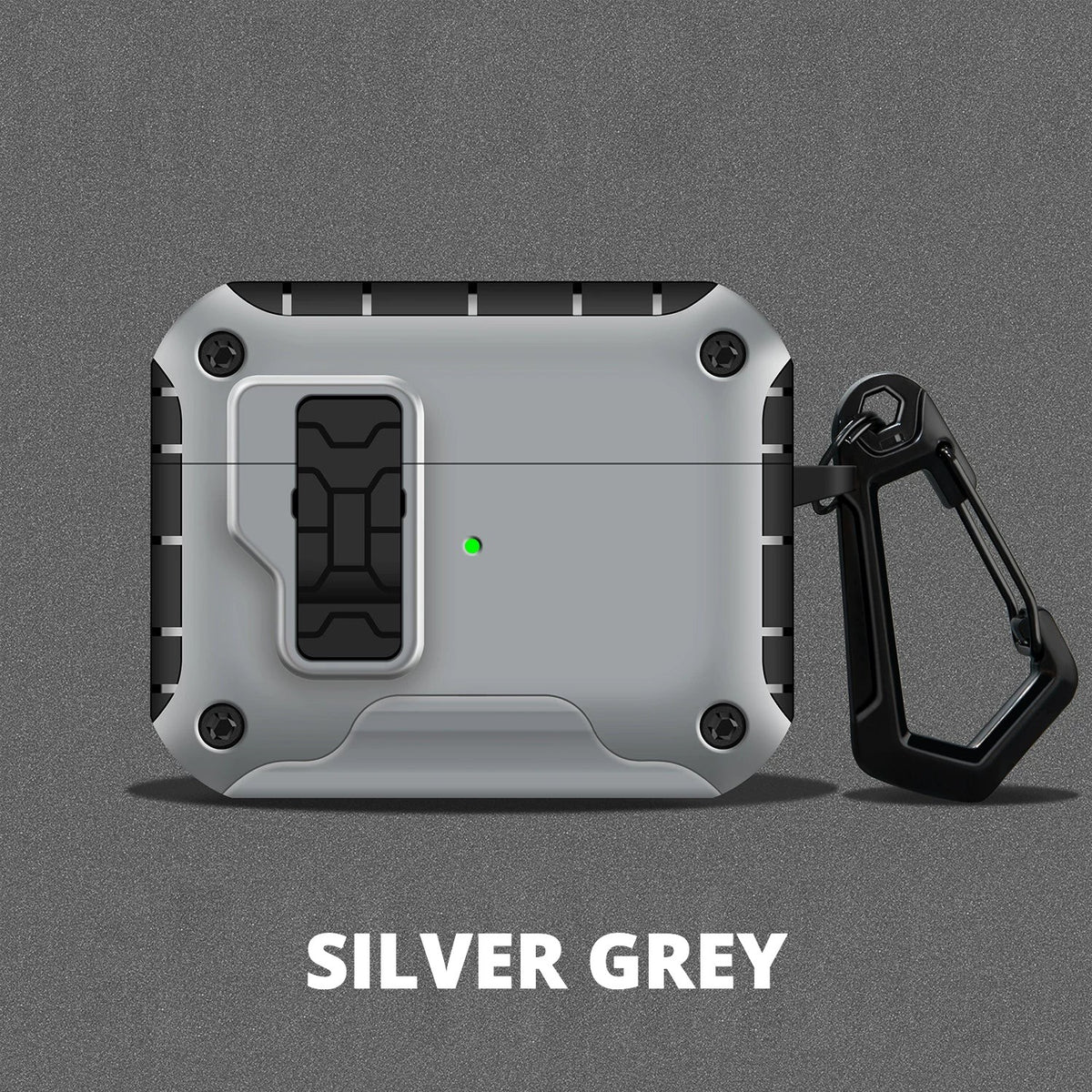 Magnetic Kickstand AirPods Case – Silver Grey