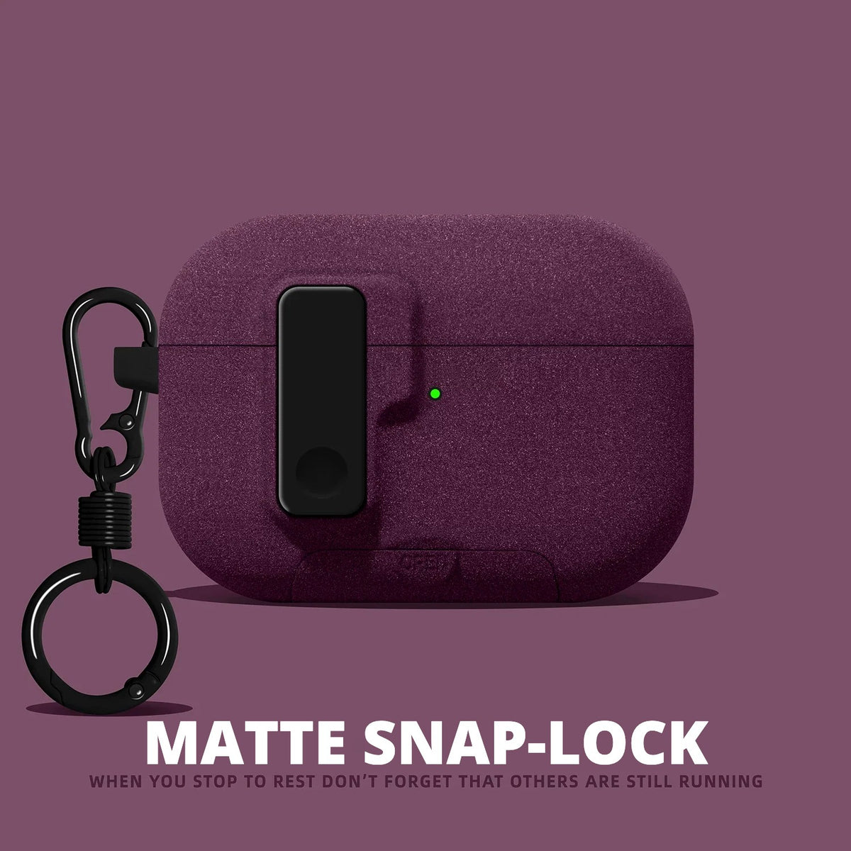Matte Snap-Lock AirPods Case for AirPods Pro 3, Pro 2, Pro, 5, 4 & more