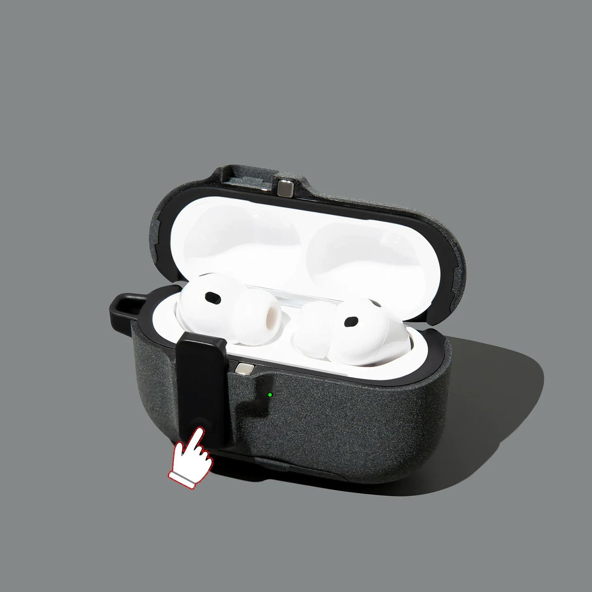 Matte Snap-Lock AirPods Case – detail view