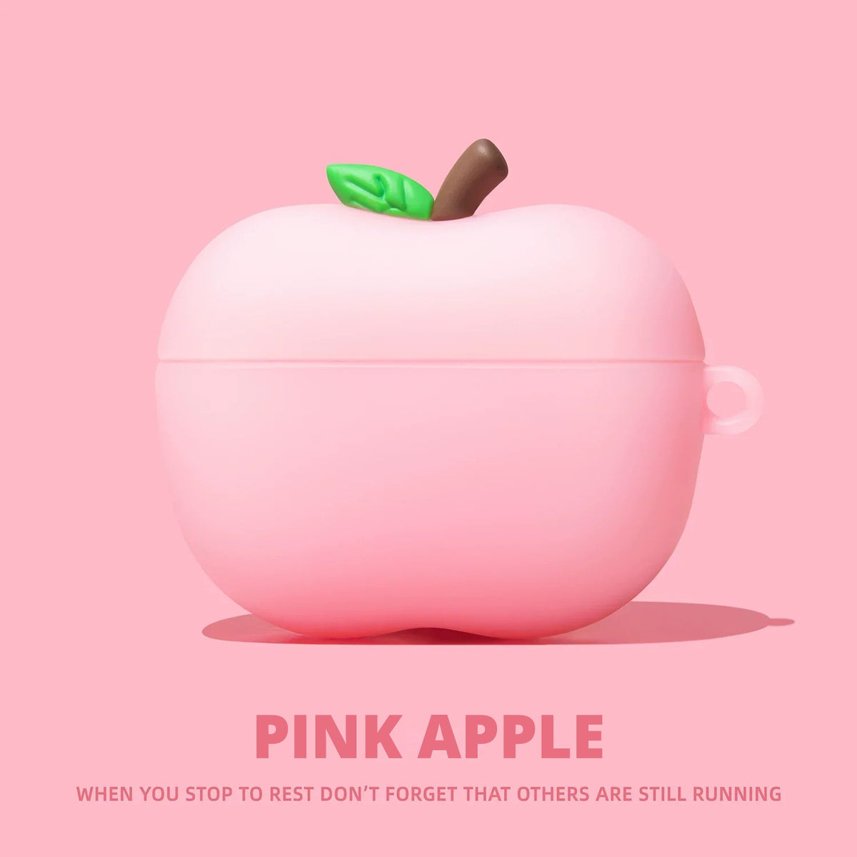 Pink Apple AirPods Case for AirPods Pro 3, Pro 2, Pro, 5 & 4