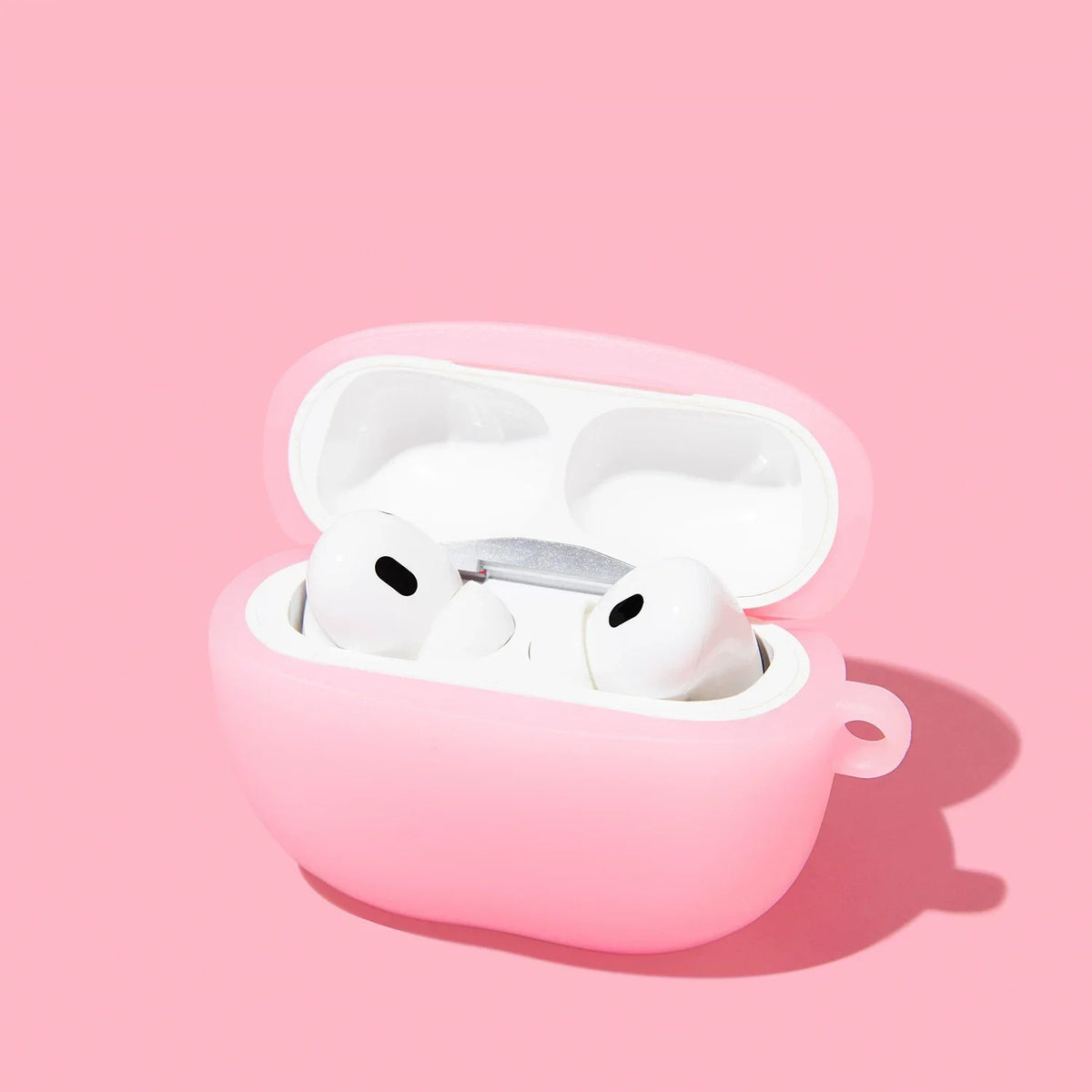 Pink Apple AirPods Case – detail view