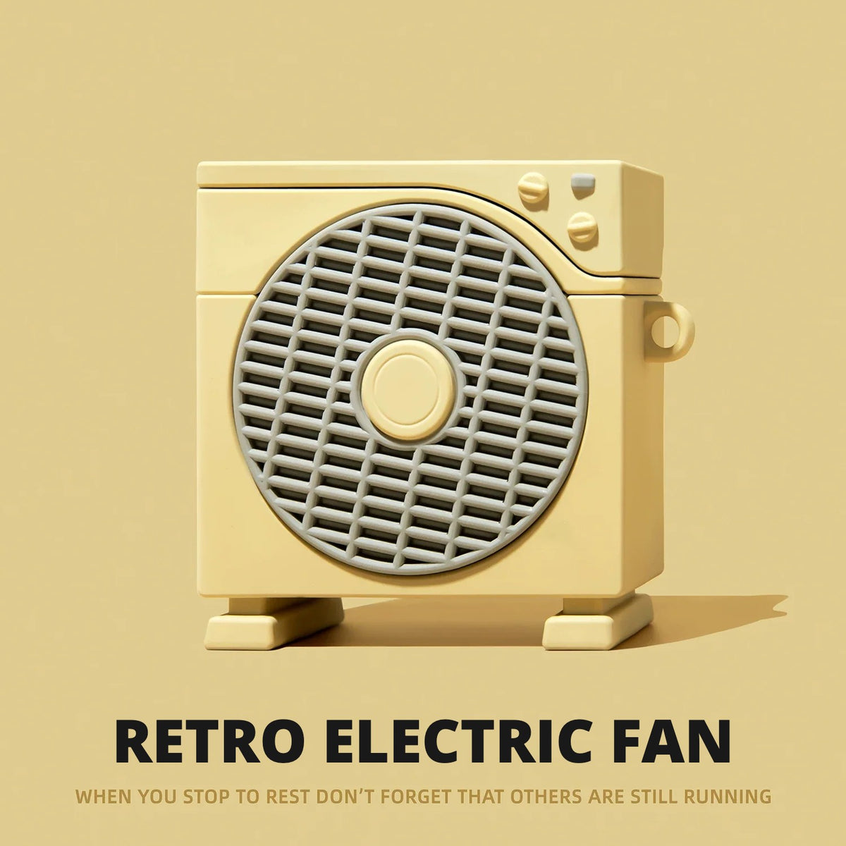 Retro Electric Fan AirPods Case for AirPods Pro 3, Pro 2, Pro, 5 & 4