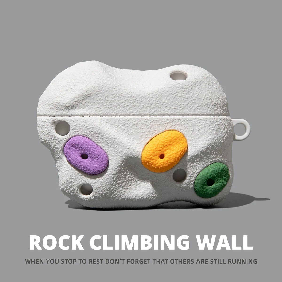 Rock Climbing Wall AirPods Case – Grey Ring