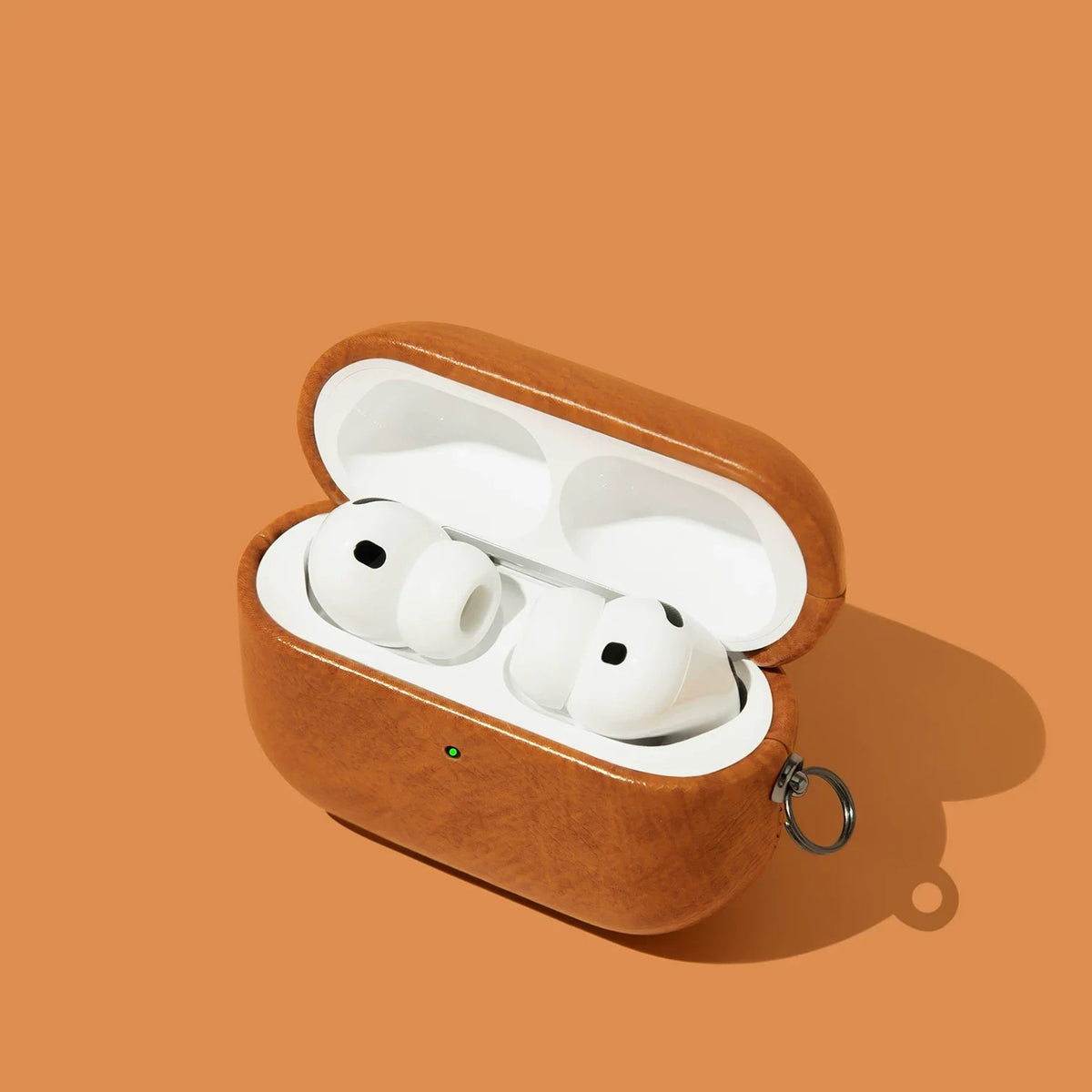 Vintage Leather-Look AirPods Case – detail view