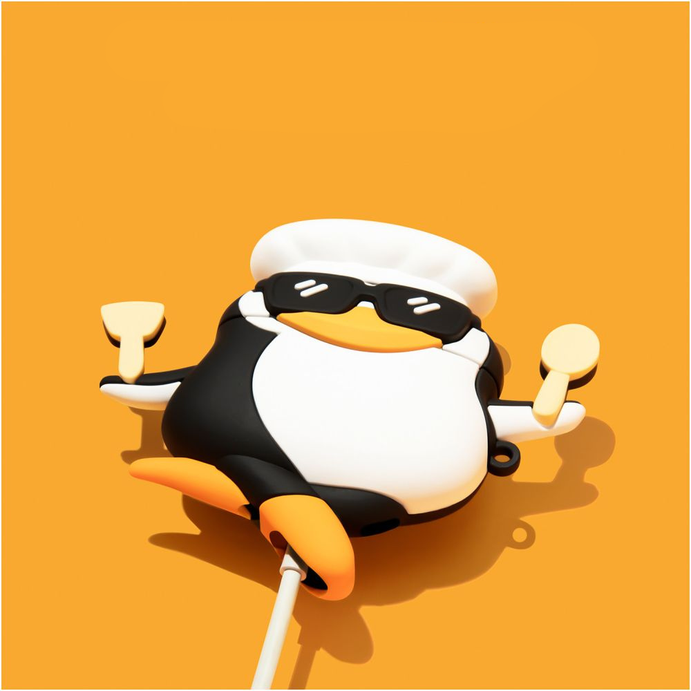 Chef Penguin AirPods Case