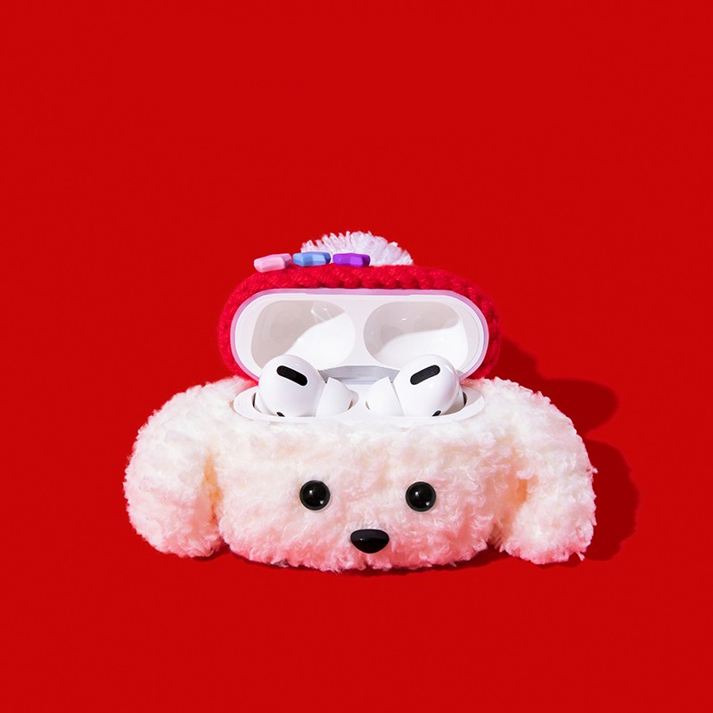 Red Puppy AirPods Case