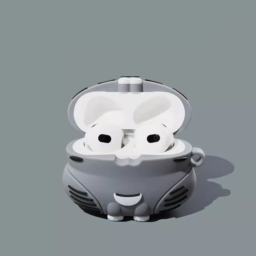 Grey Kitten Orange Kitten AirPods Case