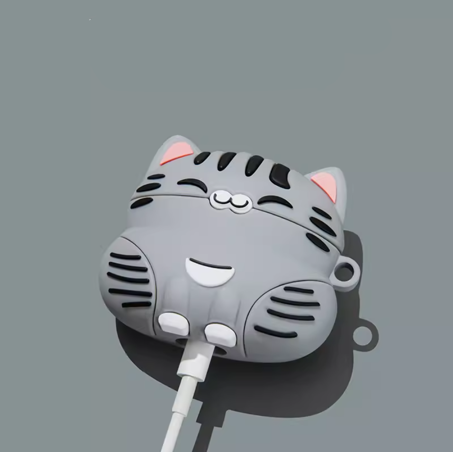 Grey Kitten Orange Kitten AirPods Case