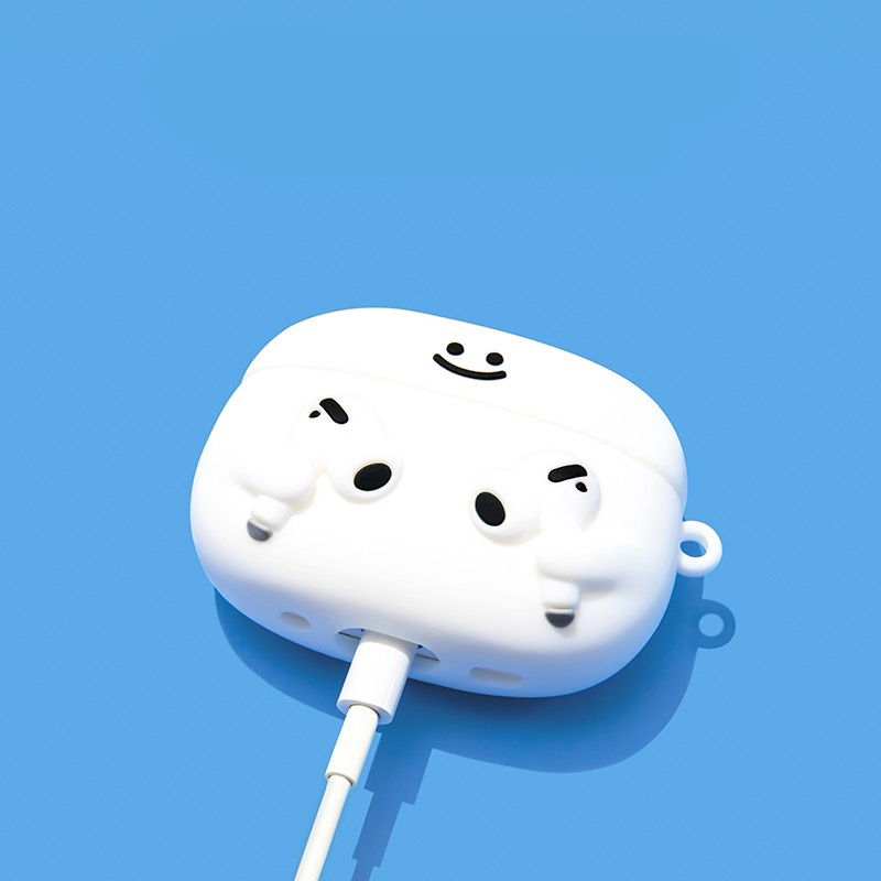 Cute Little White AirPods Case