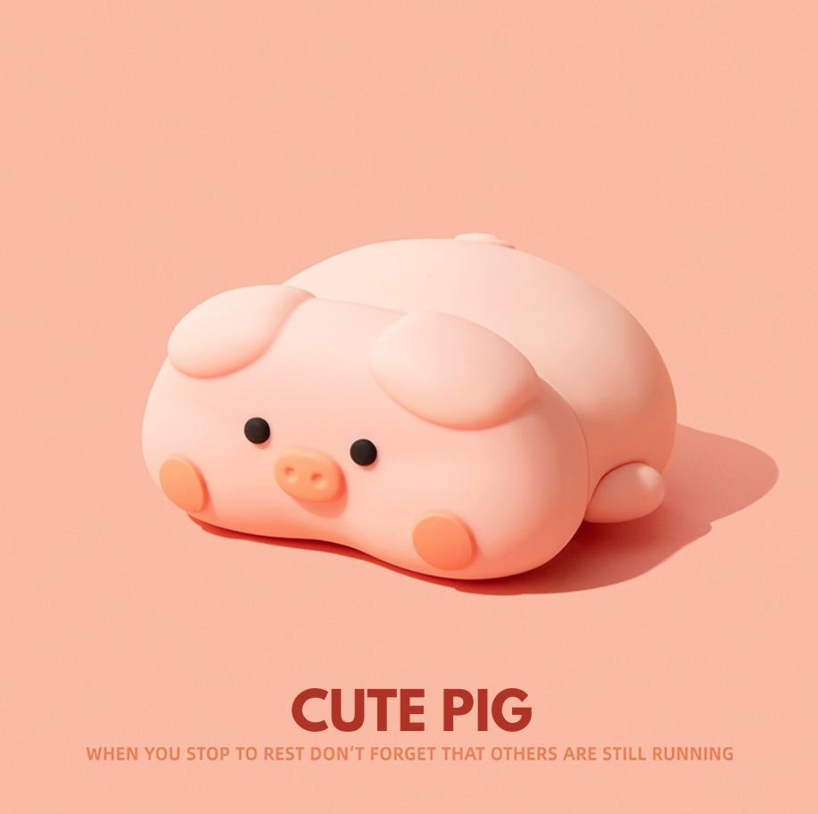 Cute Pig AirPods Case