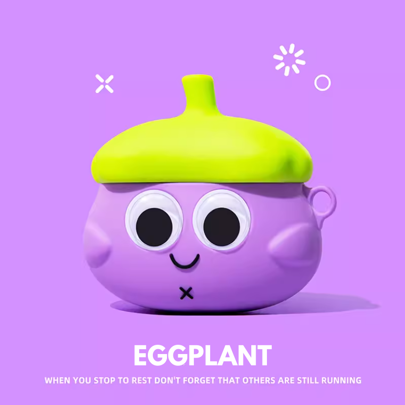 Eggplant AirPods Case