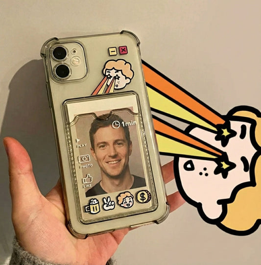 Eye Contact iPhone Case (Polaroid Photo)