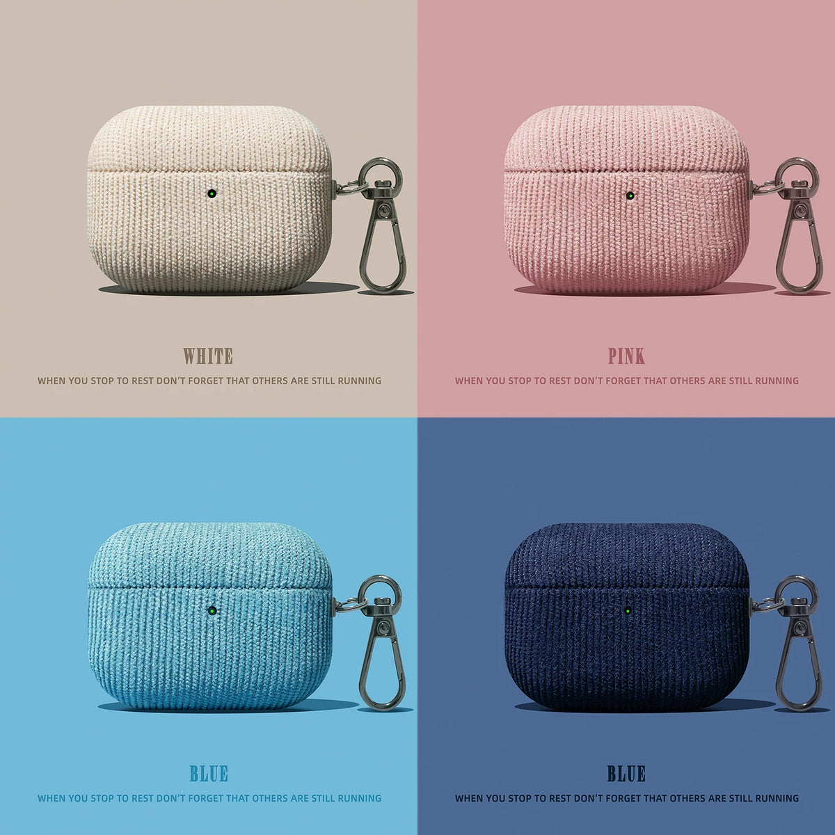 Corduroy AirPods Case – detail view