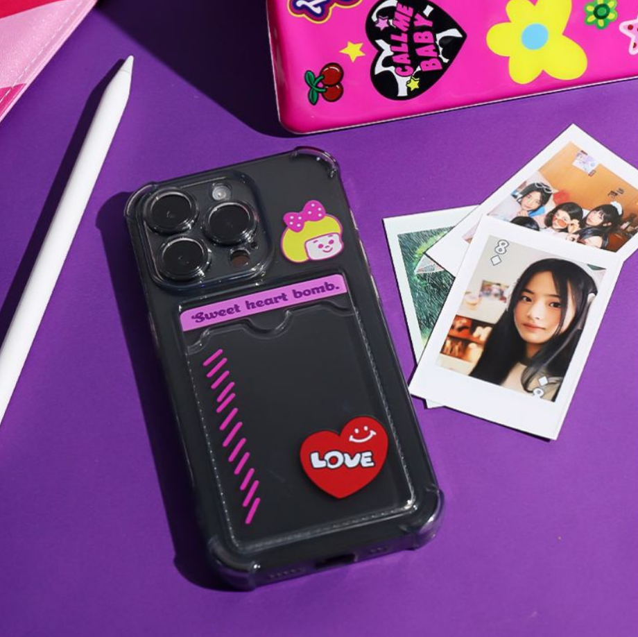 Sweet Heart Bomb iPhone Case (Polaroid Photo)
