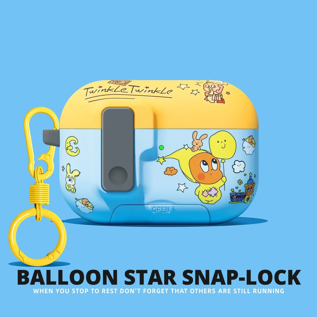 Balloon Star Snap-Lock AirPods Case – detail view