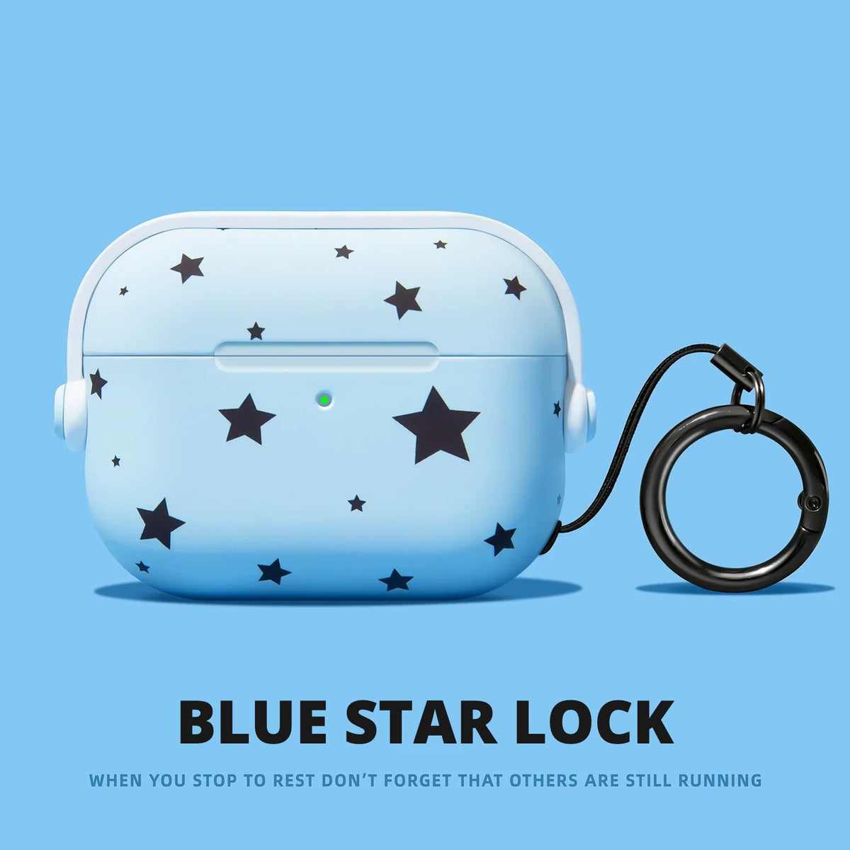 Blue Star Lock AirPods Case for AirPods Pro 3, Pro 2, Pro, 5 & 4