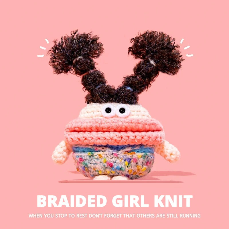 Braided Girl Knit AirPods Case for AirPods Pro 3, Pro 2, Pro, 5, 4 & more