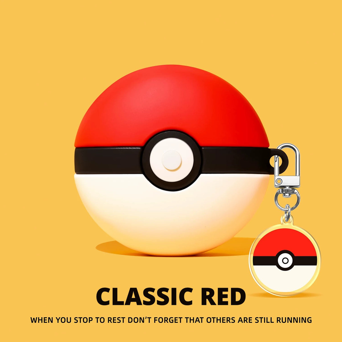Catch Ball AirPods Case – Classic Red – Matching Charm