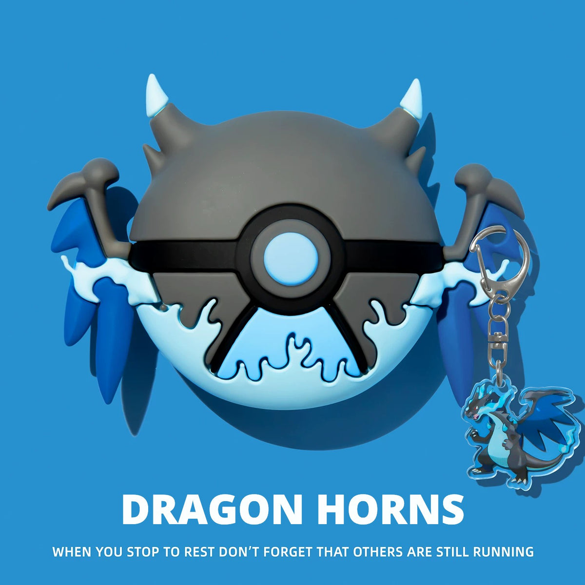 Catch Ball AirPods Case – Dragon Horns – Matching Charm