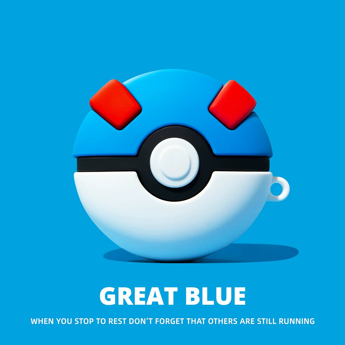 Catch Ball AirPods Case – Great Blue – Ring